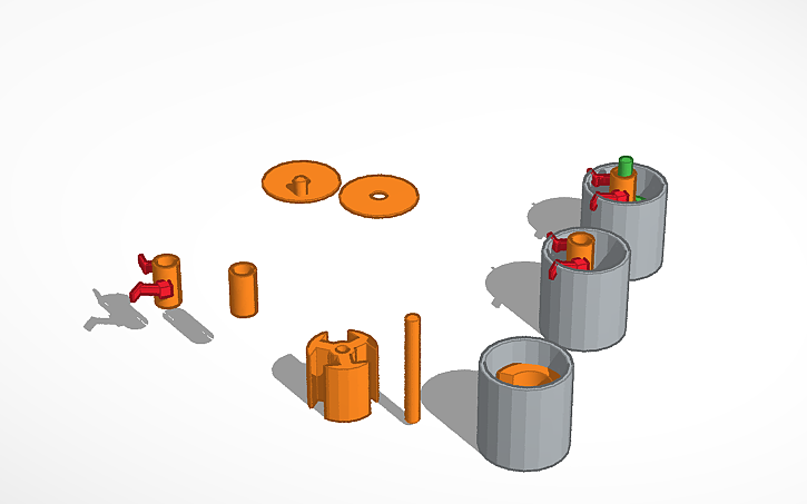Tinkercad Components List 3D design Parts of DC motor | Tinkercad