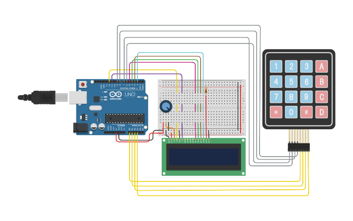 Circuit design Keypad | Tinkercad