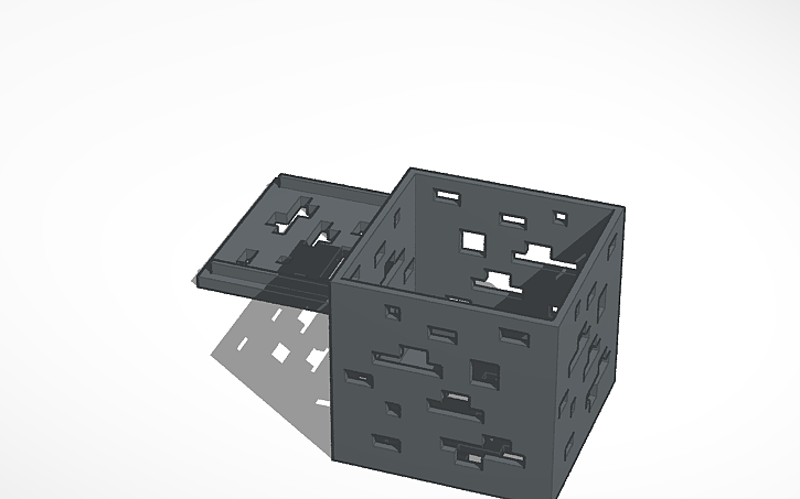 3D design Minecraft block light - Tinkercad