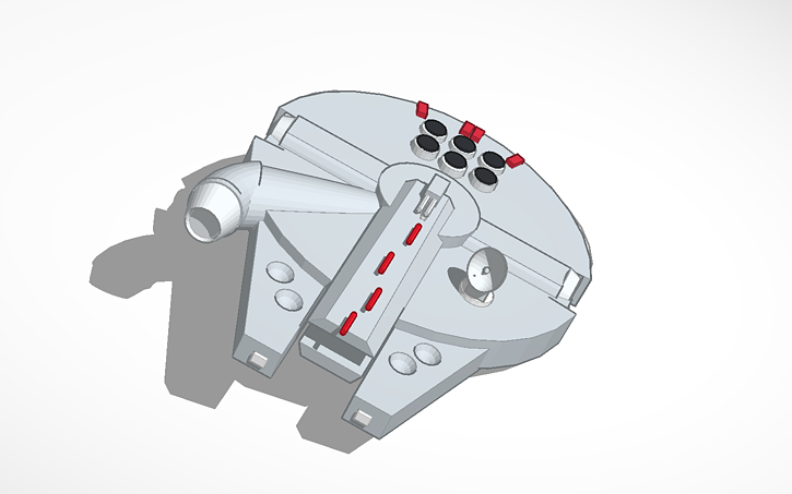 3d Design The Millennium Falcon Starwars Tinkercad