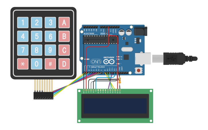 Circuit design Circuito Parcial #1 Bloque 3 - Tinkercad