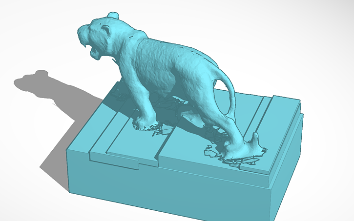 3D design tiger - Tinkercad