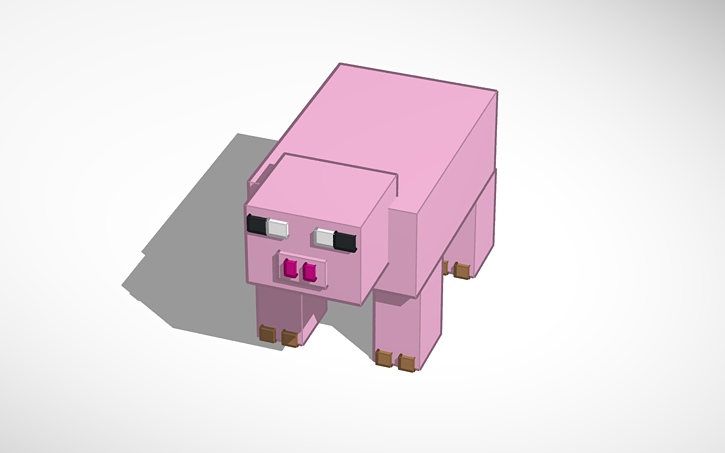 3D design Minecraft Pig | Tinkercad