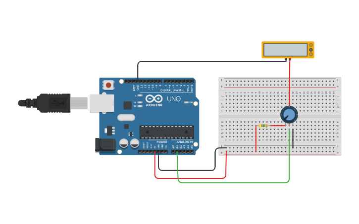 Circuit design WEIGHT SENSOR - Tinkercad