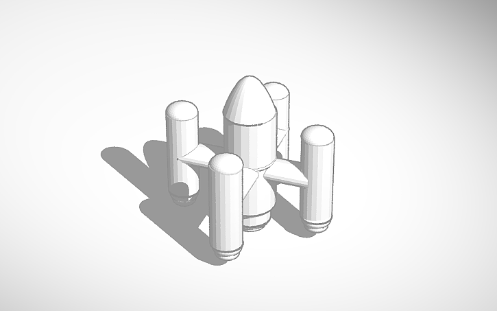 3D design Rocket - Tinkercad