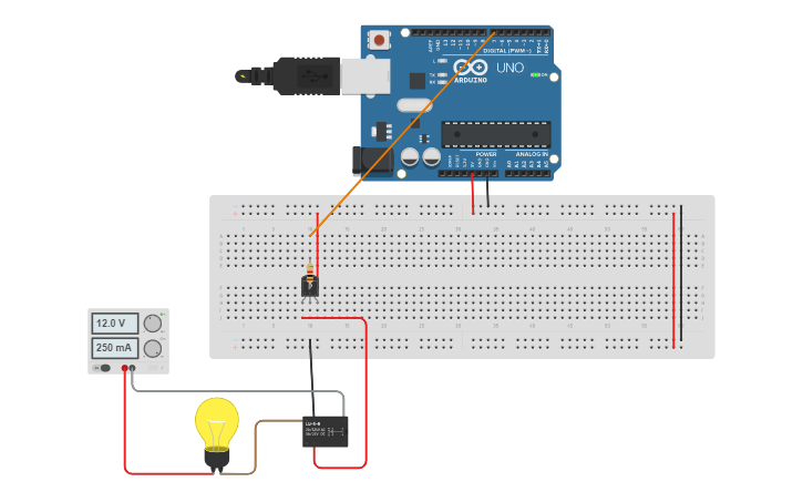 Circuit design Copy of Relay Example Arduino - Tinkercad