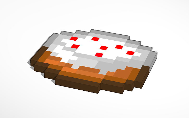 3D design Cake (MineCraft) | Tinkercad