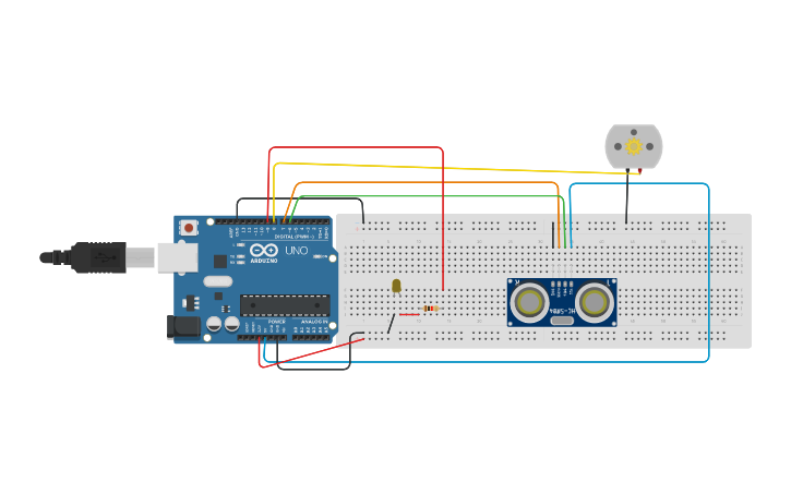 Circuit design Arduino sensor y led Rodrigo Ventura - Tinkercad
