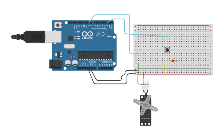 Circuit design Circuito para controlar un servomotor desde Arduino ...