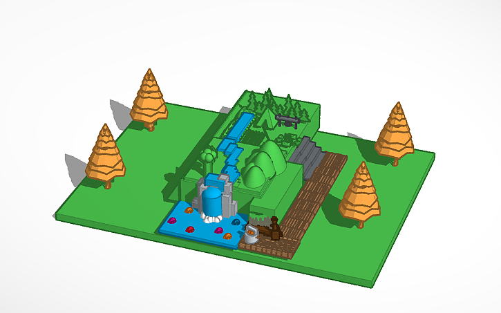 3D design Old Native american small village | Tinkercad