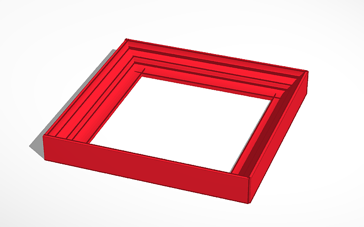 3D design Cadre - Tinkercad