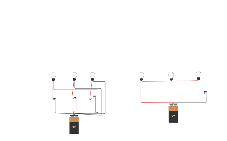 Circuit design วงจรขนานและอนุกรม - Tinkercad