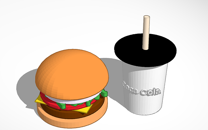 3D design burger king :P | Tinkercad