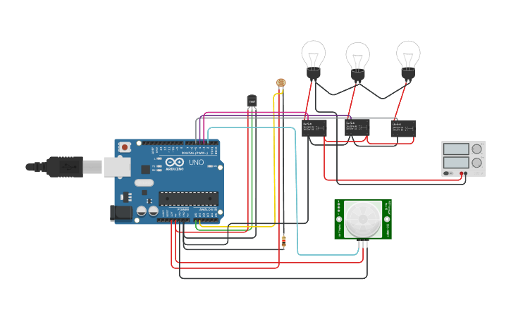 Circuit design Practica 7 - Tinkercad