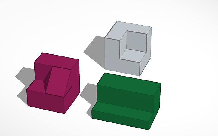 3D design 3 objetos 3d josan - Tinkercad