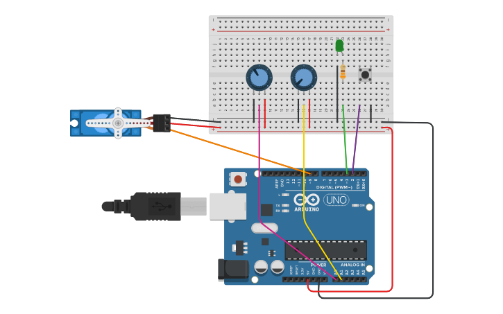 Circuit design MATLAB App Design Arduino Code - Tinkercad