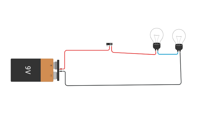 Circuit design circuito serie con interruptor - Tinkercad