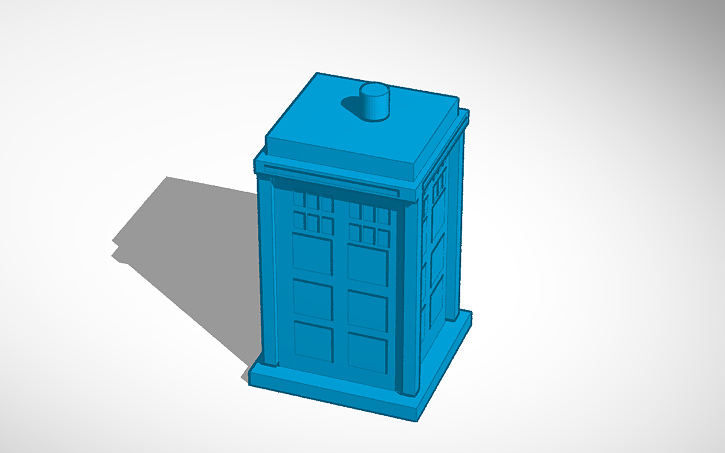 3d Design Dr. Who: Tardis - Tinkercad