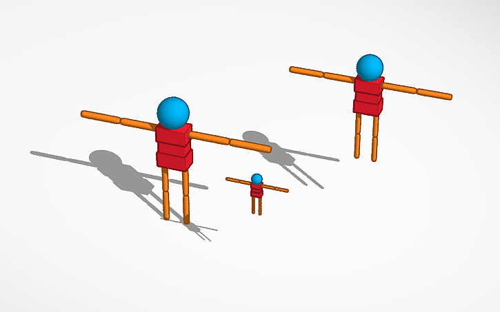 3D design Advanced ragdolls(Sim lab) - Tinkercad