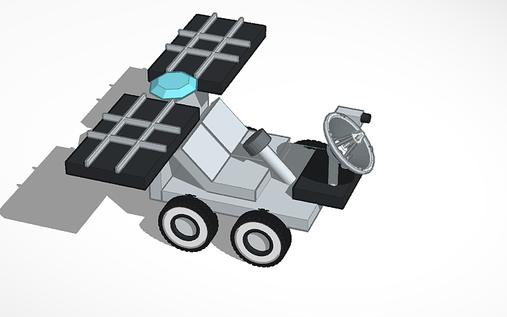 Simple Rover Tinkercad 3D design Madhav's Lunar Rover | Tinkercad