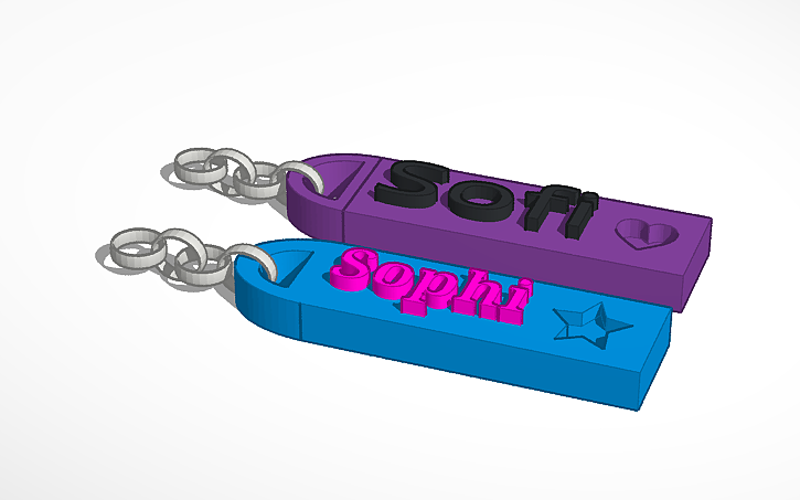 3D design Llaveros - Tinkercad