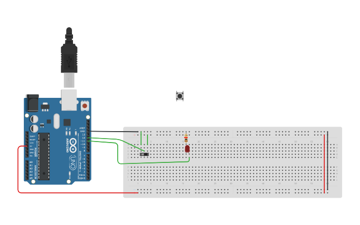 Circuit design LED ON/OFF WITH SLIDE SWITCH - Tinkercad