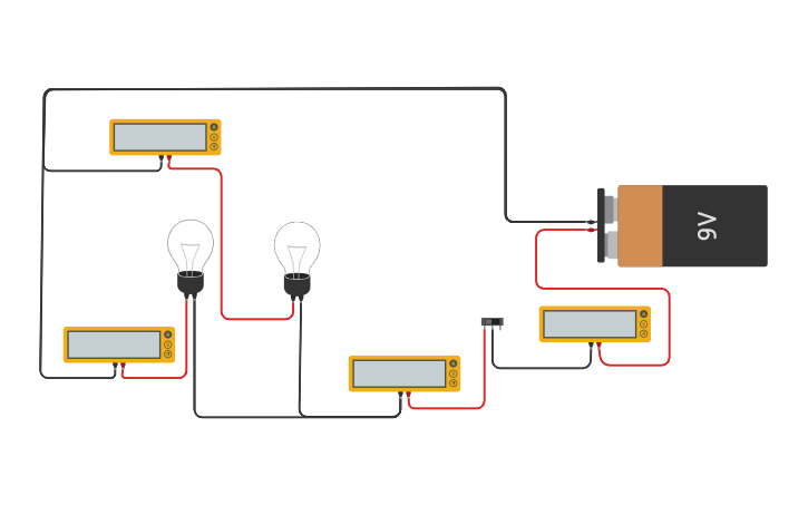 Circuit design Clase 1 Amperimetro | Tinkercad