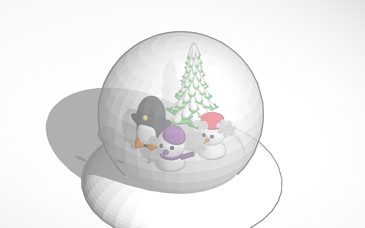 3D design Snow Globe - Tinkercad