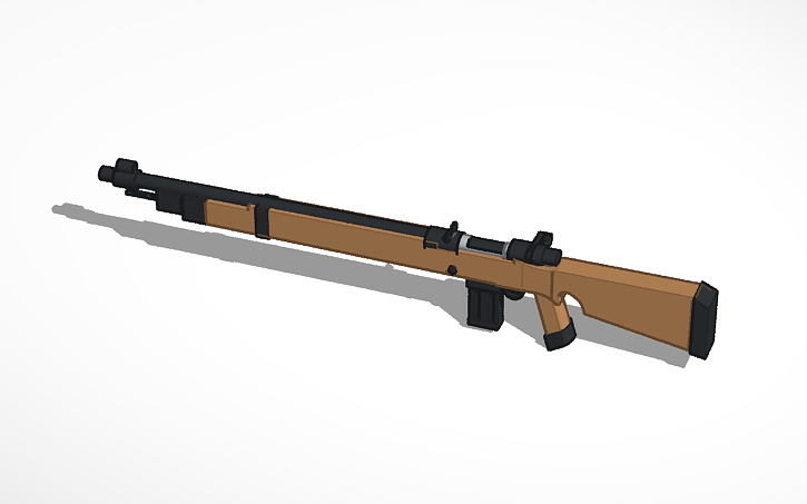 3D design Rifle - Tinkercad