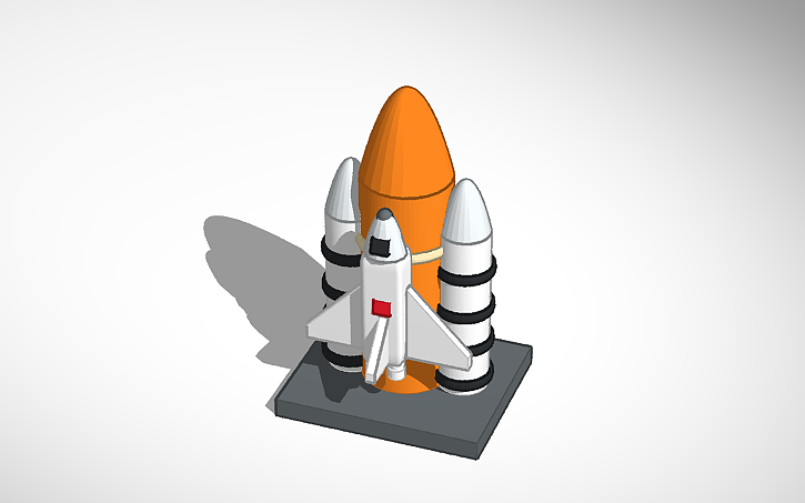 3D design NASA Rocket ship - Tinkercad