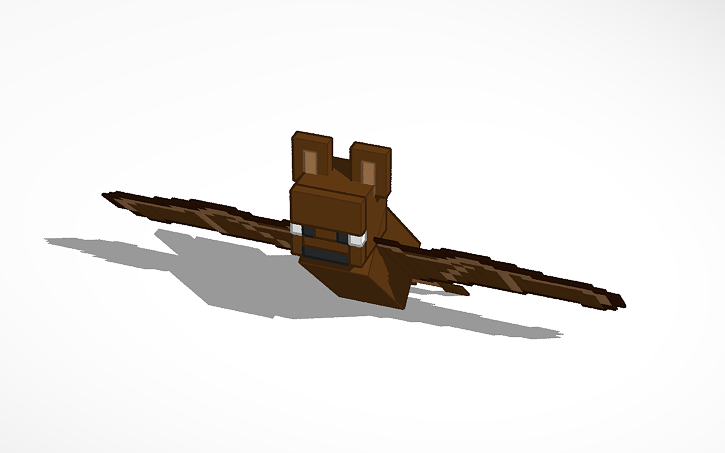 3D design Minecraft Bat | Tinkercad