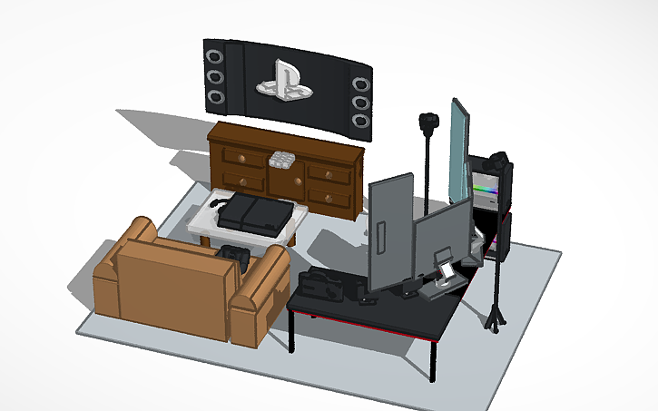 Setup 3d 3D design The Best Gaming Setup Ever Made!!!! - Tinkercad