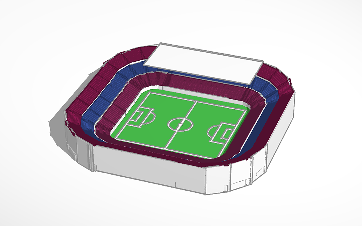 3D design Camp Nou (Finished) and please look at description!!! - Tinkercad