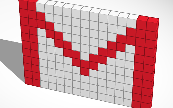 3D design Gmail Pixel Art | Tinkercad