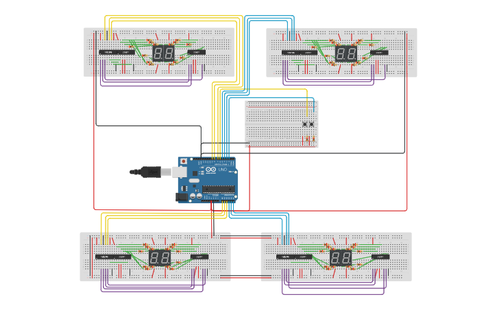 Circuit design Score Board - Tinkercad