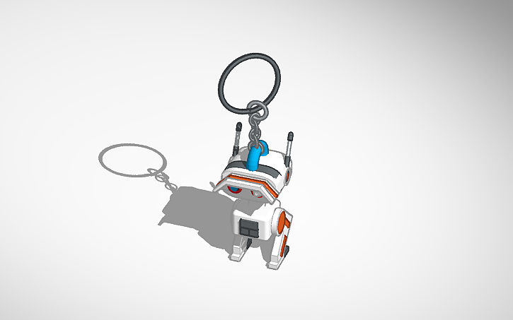 3D design Star wars BD-1 Keychain - Tinkercad