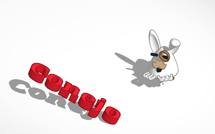 3D design Sr. Conejo/ Sir Rabbit - Tinkercad
