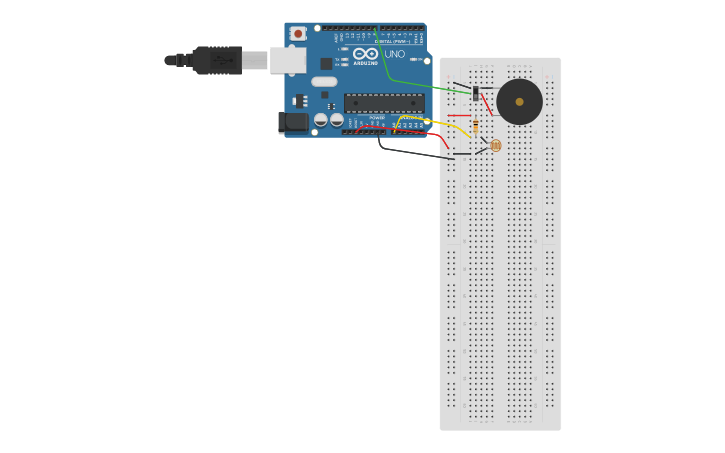 Circuit design Light Sensor | Tinkercad
