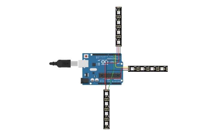 Led Ring Arduino Code Cad Circuit design Skenario 2 Ring-Led-strip-2 | Tinkercad