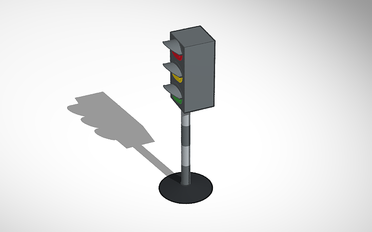 3D design Traffic light 3D - Tinkercad