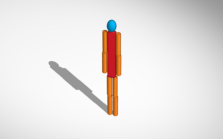 3D design ragdoll - Tinkercad