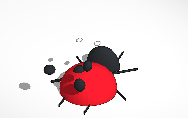 3D design ladybug! 🐞 | Tinkercad