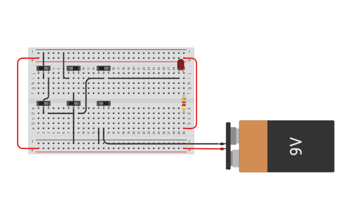 Circuit Design Simple Combination Lock Tinkercad