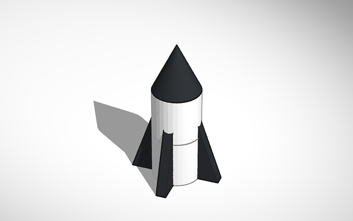 3D design Rocket - Tinkercad