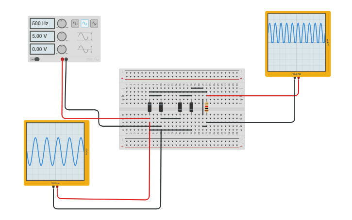 Circuit design full wave - Tinkercad