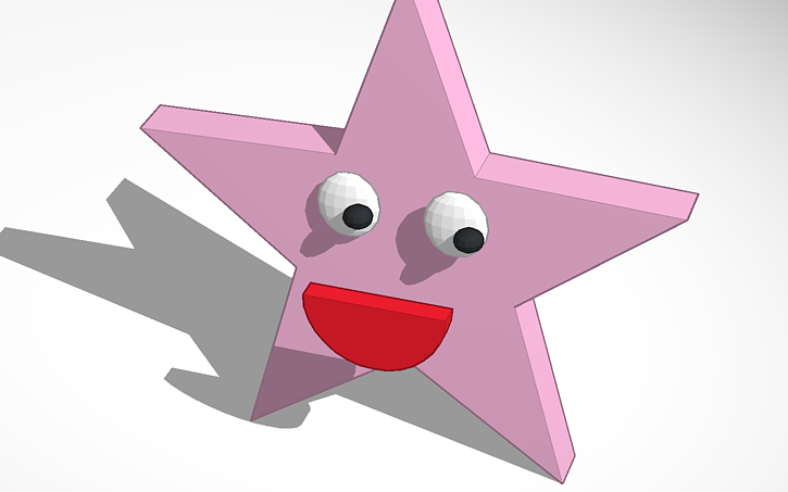 3D design starfish from finding nemo - Tinkercad