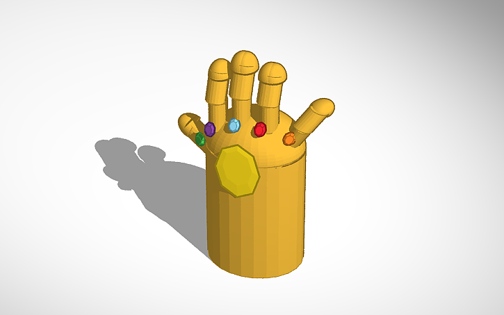 3D design Infinity Gauntlet | Tinkercad