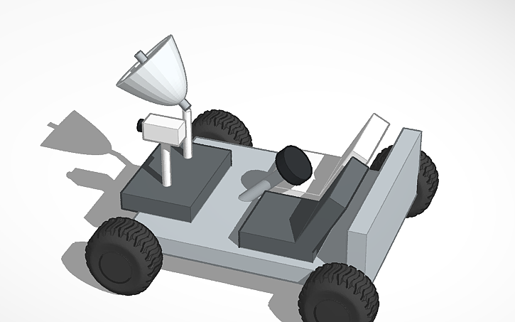 3D design Rover Lunar - Tinkercad
