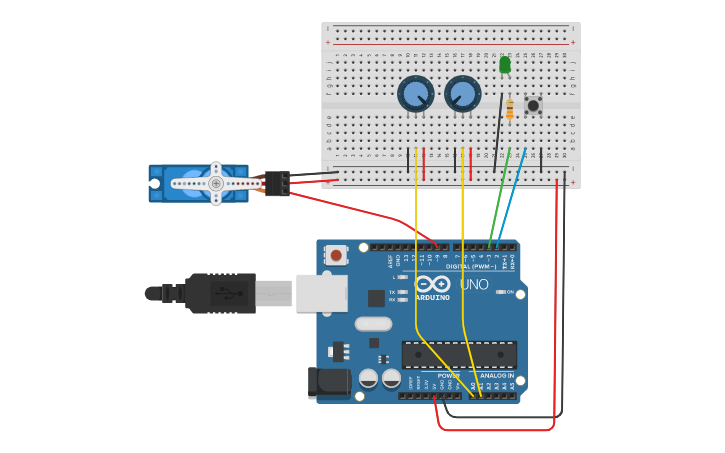 Circuit design MATLAB App Designer Arduino side | Tinkercad