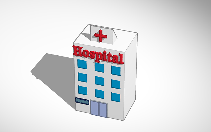 3D design Hospital - Tinkercad